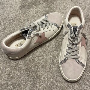 Vintage Havana White and Pink Star Sneakers